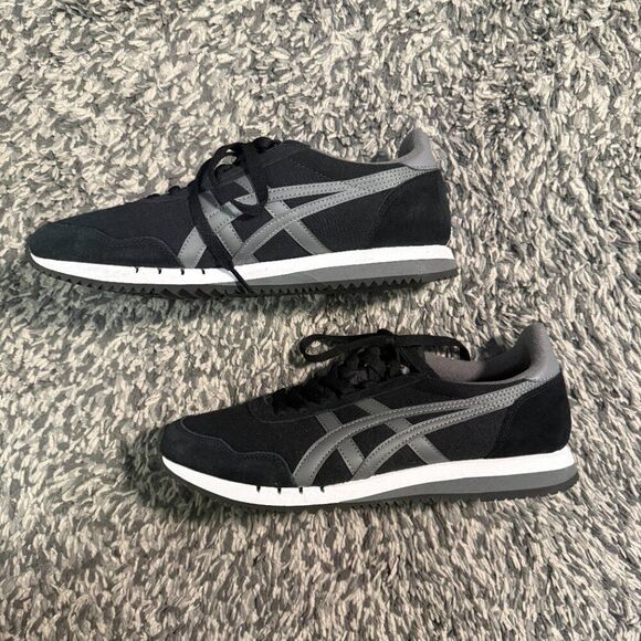 Onitsuka Tiger Unisex Dualio Running Shoes Black/Gray - Men 8.5/Women 10 main image 8